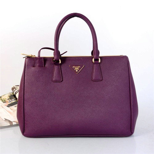 2014 Prada saffiano calfskin tote bag BN1786 purple